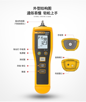 高精度机械守护者 美国福禄克Fluke 802CN振动检测仪的专业之道